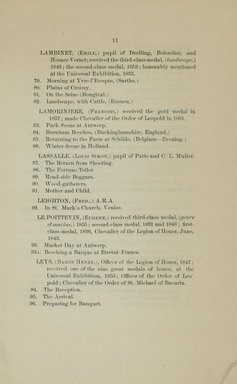<em>"Checklist."</em>, 1866. Printed material. Brooklyn Museum, NYARC Documenting the Gilded Age phase 2. (Photo: New York Art Resources Consortium, ND1196_G14_0013.jpg