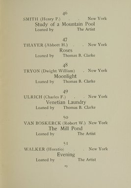 <em>"Checklist."</em>, 1893. Printed material. Brooklyn Museum, NYARC Documenting the Gilded Age phase 1. (Photo: New York Art Resources Consortium, ND1198_Un3_N43_0034.jpg