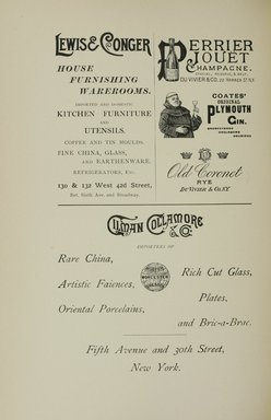 <em>"Advertisement."</em>, 1895. Printed material. Brooklyn Museum, NYARC Documenting the Gilded Age phase 1. (Photo: New York Art Resources Consortium, ND187_Am3_0006.jpg