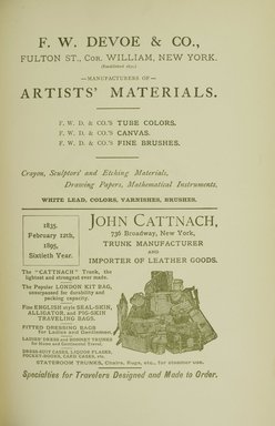 <em>"Advertisement."</em>, 1895. Printed material. Brooklyn Museum, NYARC Documenting the Gilded Age phase 1. (Photo: New York Art Resources Consortium, ND187_Am3_0087.jpg