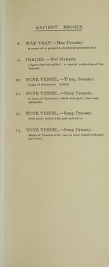 <em>"Checklist."</em>, 1911. Printed material. Brooklyn Museum, NYARC Documenting the Gilded Age phase 1. (Photo: New York Art Resources Consortium, ND2081.5_M76_0011.jpg