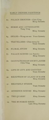 <em>"Checklist."</em>, 1911. Printed material. Brooklyn Museum, NYARC Documenting the Gilded Age phase 1. (Photo: New York Art Resources Consortium, ND2081.5_M76_0019.jpg