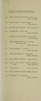 <em>"Checklist."</em>, 1911. Printed material. Brooklyn Museum, NYARC Documenting the Gilded Age phase 1. (Photo: New York Art Resources Consortium, ND2081.5_M76_0021.jpg