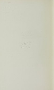 <em>"Blank page."</em>, 1911. Printed material. Brooklyn Museum, NYARC Documenting the Gilded Age phase 1. (Photo: New York Art Resources Consortium, ND78_M76_0008.jpg