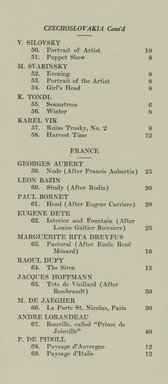 <em>"Checklist"</em>, 1921. Printed material. Brooklyn Museum, NYARC Documenting the Gilded Age phase 2. (Photo: New York Art Resources Consortium, NE1010_B81_0004.jpg
