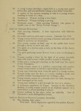 <em>"Checklist"</em>, 1911. Printed material. Brooklyn Museum, NYARC Documenting the Gilded Age phase 2. (Photo: New York Art Resources Consortium, NE1355_J27_0010.jpg