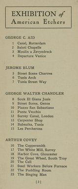<em>"Checklist"</em>, 1913. Printed material. Brooklyn Museum, NYARC Documenting the Gilded Age phase 2. (Photo: New York Art Resources Consortium, NE1410_B81_0003.jpg