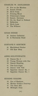 <em>"Checklist"</em>, 1913. Printed material. Brooklyn Museum, NYARC Documenting the Gilded Age phase 2. (Photo: New York Art Resources Consortium, NE1410_B81_0004.jpg