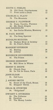 <em>"Checklist"</em>, 1922. Printed material. Brooklyn Museum, NYARC Documenting the Gilded Age phase 2. (Photo: New York Art Resources Consortium, NE1410_B81a_0005.jpg