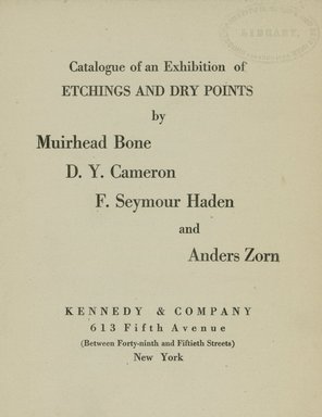 <em>"Title page."</em>, 1917. Printed material. Brooklyn Museum, NYARC Documenting the Gilded Age phase 2. (Photo: New York Art Resources Consortium, NE1410_K38_0003.jpg