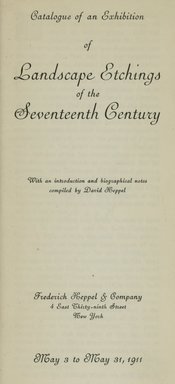 <em>"Title page."</em>, 1911. Printed material. Brooklyn Museum, NYARC Documenting the Gilded Age phase 2. (Photo: New York Art Resources Consortium, NE1410_K44La_0003.jpg