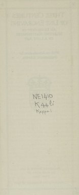<em>"Blank page"</em>, 1905. Printed material. Brooklyn Museum, NYARC Documenting the Gilded Age phase 2. (Photo: New York Art Resources Consortium, NE1410_K44Li_0004.jpg