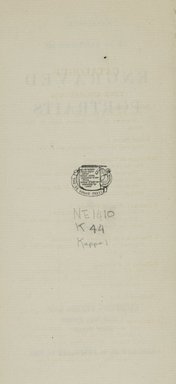 <em>"Front matter."</em>, 1913. Printed material. Brooklyn Museum, NYARC Documenting the Gilded Age phase 2. (Photo: New York Art Resources Consortium, NE1410_K44_0004.jpg