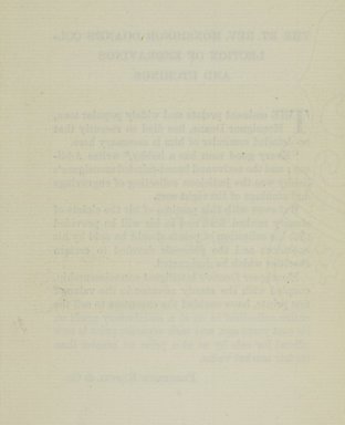 <em>"Blank page"</em>, 1905. Printed material. Brooklyn Museum, NYARC Documenting the Gilded Age phase 2. (Photo: New York Art Resources Consortium, NE1410_K44do_0006.jpg