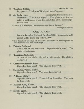 <em>"Checklist"</em>, 1905. Printed material. Brooklyn Museum, NYARC Documenting the Gilded Age phase 2. (Photo: New York Art Resources Consortium, NE1410_K44do_0013.jpg