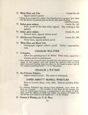 <em>"Checklist"</em>, 1905. Printed material. Brooklyn Museum, NYARC Documenting the Gilded Age phase 2. (Photo: New York Art Resources Consortium, NE1410_K44do_0018.jpg