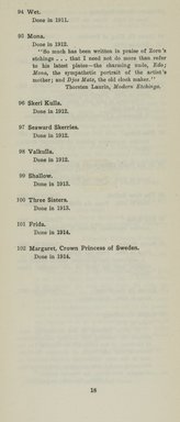 <em>"Checklist"</em>, 1914. Printed material. Brooklyn Museum, NYARC Documenting the Gilded Age phase 2. (Photo: New York Art Resources Consortium, NE1410_K44f_0020.jpg
