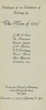 <em>"Title page."</em>, 1910. Printed material. Brooklyn Museum, NYARC Documenting the Gilded Age phase 2. (Photo: New York Art Resources Consortium, NE1410_K44m_0003.jpg
