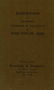 <em>"Front cover."</em>, 1922. Printed material. Brooklyn Museum, NYARC Documenting the Gilded Age phase 2. (Photo: New York Art Resources Consortium, NE300_Ar5_K38_0001.jpg