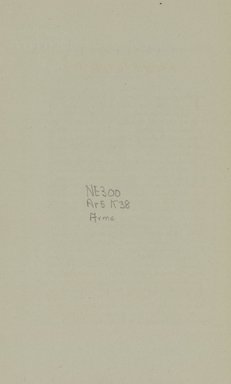 <em>"Blank page."</em>, 1922. Printed material. Brooklyn Museum, NYARC Documenting the Gilded Age phase 2. (Photo: New York Art Resources Consortium, NE300_Ar5_K38_0006.jpg