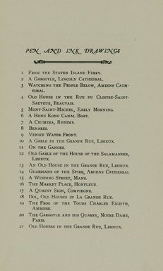 <em>"Checklist."</em>, 1922. Printed material. Brooklyn Museum, NYARC Documenting the Gilded Age phase 2. (Photo: New York Art Resources Consortium, NE300_Ar5_K38_0009.jpg