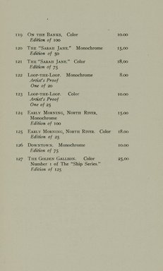 <em>"Checklist."</em>, 1922. Printed material. Brooklyn Museum, NYARC Documenting the Gilded Age phase 2. (Photo: New York Art Resources Consortium, NE300_Ar5_K38_0017.jpg