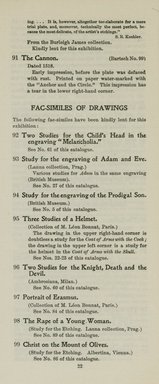 <em>"Checklist."</em>, 1908. Printed material. Brooklyn Museum, NYARC Documenting the Gilded Age phase 2. (Photo: New York Art Resources Consortium, NE300_D86_K44_0024.jpg