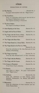 <em>"Checklist."</em>, 1908. Printed material. Brooklyn Museum, NYARC Documenting the Gilded Age phase 2. (Photo: New York Art Resources Consortium, NE300_D86_P42_0011.jpg