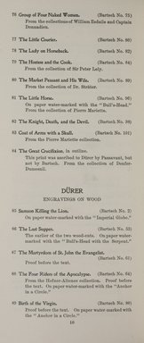 <em>"Checklist."</em>, 1908. Printed material. Brooklyn Museum, NYARC Documenting the Gilded Age phase 2. (Photo: New York Art Resources Consortium, NE300_D86_P42_0012.jpg