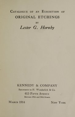 <em>"Title page."</em>, 1914. Printed material. Brooklyn Museum, NYARC Documenting the Gilded Age phase 2. (Photo: New York Art Resources Consortium, NE300_H78_K38_0003.jpg