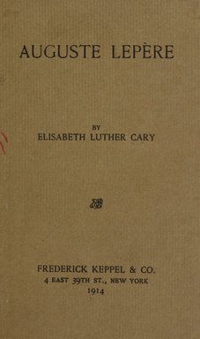 <em>"Front cover."</em>, 1914. Printed material. Brooklyn Museum, NYARC Documenting the Gilded Age phase 2. (Photo: New York Art Resources Consortium, NE300_L55_C25_0001.jpg