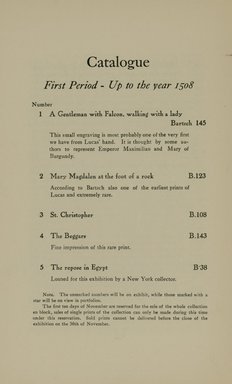 <em>"Checklist."</em>, 1908. Printed material. Brooklyn Museum, NYARC Documenting the Gilded Age phase 2. (Photo: New York Art Resources Consortium, NE300_L59_R11_0018.jpg