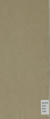 <em>"Back cover."</em>, 1907. Printed material. Brooklyn Museum, NYARC Documenting the Gilded Age phase 2. (Photo: New York Art Resources Consortium, NE300_M22_K44_1907_0012.jpg