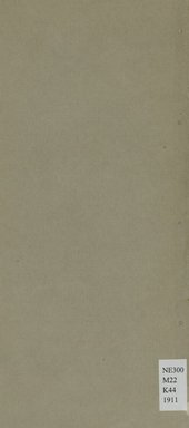 <em>"Back cover."</em>, 1911. Printed material. Brooklyn Museum, NYARC Documenting the Gilded Age phase 2. (Photo: New York Art Resources Consortium, NE300_M22_K44_1911_0016.jpg