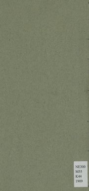 <em>"Back cover."</em>, 1909. Printed material. Brooklyn Museum, NYARC Documenting the Gilded Age phase 2. (Photo: New York Art Resources Consortium, NE300_M55_K44_1909_0020.jpg