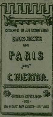 <em>"Front cover."</em>, 1911. Printed material. Brooklyn Museum, NYARC Documenting the Gilded Age phase 2. (Photo: New York Art Resources Consortium, NE300_M55_K44_1911_0001.jpg