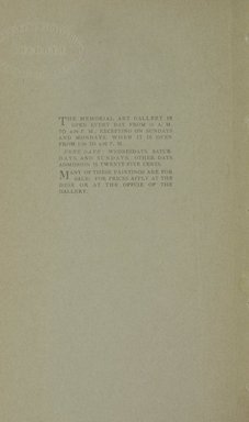 <em>"Inside front cover."</em>, 1916. Printed material. Brooklyn Museum, NYARC Documenting the Gilded Age phase 1. (Photo: New York Art Resources Consortium, NE300_P38_R58_0006.jpg