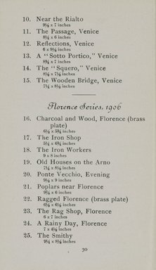 <em>"Checklist."</em>, 1916. Printed material. Brooklyn Museum, NYARC Documenting the Gilded Age phase 2. (Photo: New York Art Resources Consortium, NE300_R74_K44p_0032.jpg