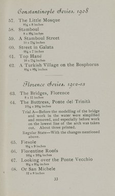 <em>"Checklist."</em>, 1916. Printed material. Brooklyn Museum, NYARC Documenting the Gilded Age phase 2. (Photo: New York Art Resources Consortium, NE300_R74_K44p_0035.jpg
