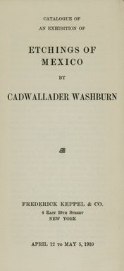 <em>"Title page."</em>, 1910. Printed material. Brooklyn Museum, NYARC Documenting the Gilded Age phase 2. (Photo: New York Art Resources Consortium, NE300_W27_K44_0003.jpg