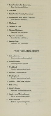 <em>"Checklist."</em>, 1910. Printed material. Brooklyn Museum, NYARC Documenting the Gilded Age phase 2. (Photo: New York Art Resources Consortium, NE300_W27_K44_0012.jpg