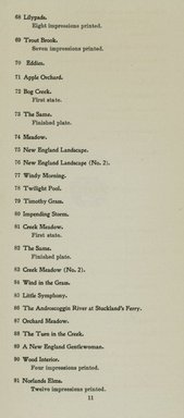 <em>"Checklist."</em>, 1910. Printed material. Brooklyn Museum, NYARC Documenting the Gilded Age phase 2. (Photo: New York Art Resources Consortium, NE300_W27_K44_0013.jpg