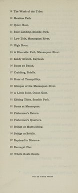<em>"Checklist."</em>, 1913. Printed material. Brooklyn Museum, NYARC Documenting the Gilded Age phase 2. (Photo: New York Art Resources Consortium, NE300_W27_K44d_0010.jpg