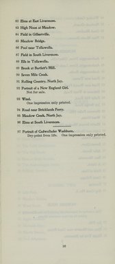 <em>"Checklist."</em>, 1911. Printed material. Brooklyn Museum, NYARC Documenting the Gilded Age phase 2. (Photo: New York Art Resources Consortium, NE300_W27_K44e_0012.jpg