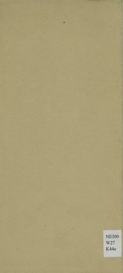 <em>"Back cover."</em>, 1911. Printed material. Brooklyn Museum, NYARC Documenting the Gilded Age phase 2. (Photo: New York Art Resources Consortium, NE300_W27_K44e_0016.jpg