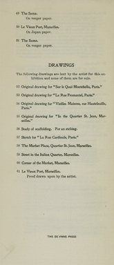 <em>"Checklist."</em>, 1910. Printed material. Brooklyn Museum, NYARC Documenting the Gilded Age phase 2. (Photo: New York Art Resources Consortium, NE300_W39_K44_1910_0010.jpg