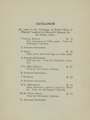 <em>"Checklist."</em>, 1916. Printed material. Brooklyn Museum, NYARC Documenting the Gilded Age phase 2. (Photo: New York Art Resources Consortium, NE300_W57_K37_0005.jpg