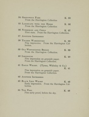 <em>"Checklist."</em>, 1916. Printed material. Brooklyn Museum, NYARC Documenting the Gilded Age phase 2. (Photo: New York Art Resources Consortium, NE300_W57_K37_0008.jpg