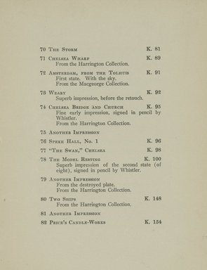 <em>"Checklist."</em>, 1916. Printed material. Brooklyn Museum, NYARC Documenting the Gilded Age phase 2. (Photo: New York Art Resources Consortium, NE300_W57_K37_0011.jpg