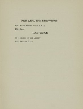 <em>"Checklist."</em>, 1916. Printed material. Brooklyn Museum, NYARC Documenting the Gilded Age phase 2. (Photo: New York Art Resources Consortium, NE300_W57_K37_0017.jpg